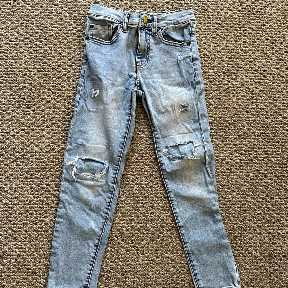 Zara Faded Blue Denim Jeans